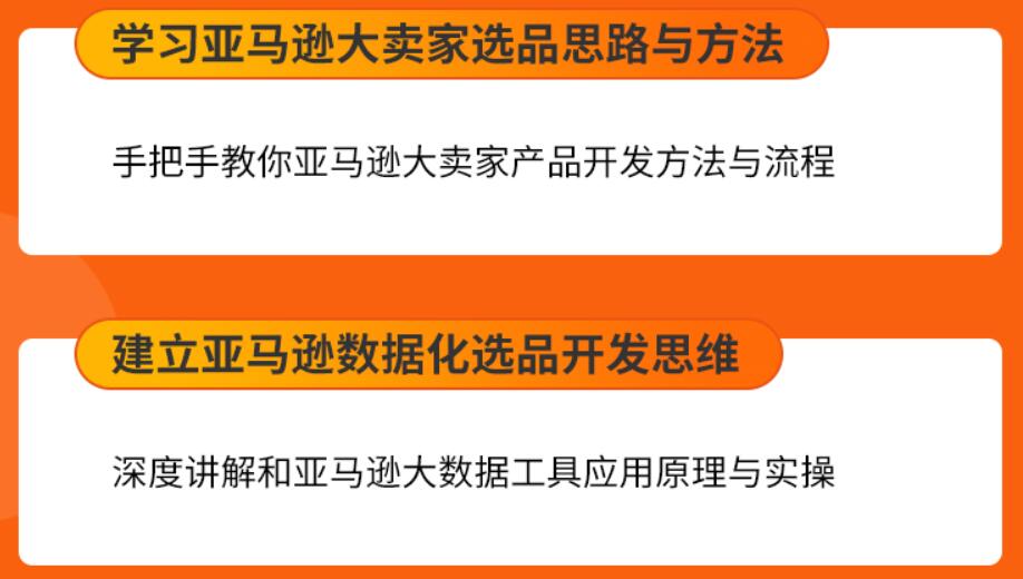 （单节课）亚马逊大卖家选品思路和方法